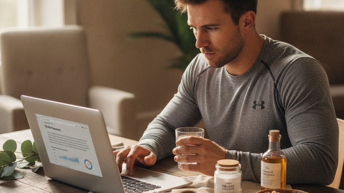 crossfit athletes researching tb-500 - Professional illustration