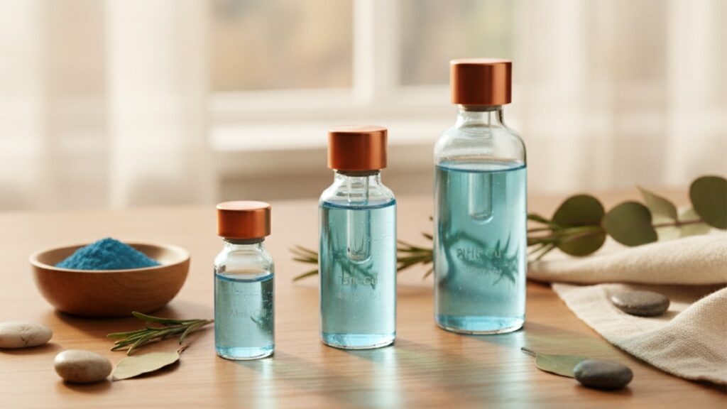 choose ahk-cu vial size - Professional illustration