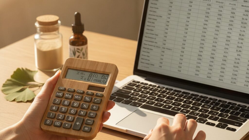 how to calculate thymalin concentration - Professional illustration
