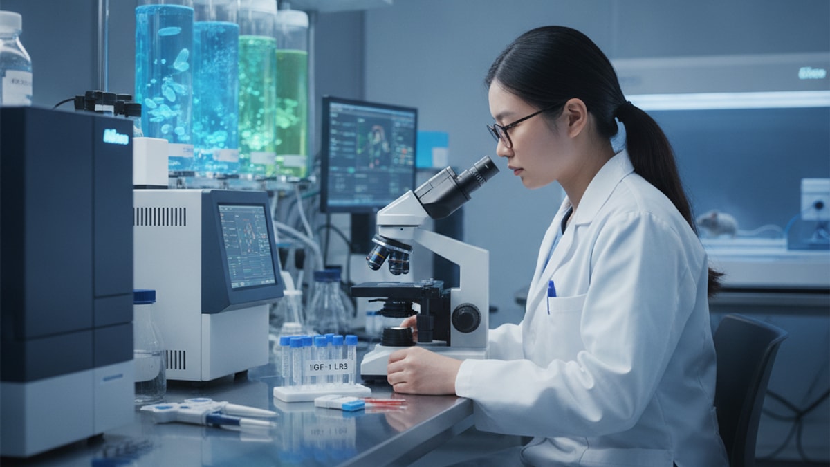 igf-1 lr3 animal research - Professional illustration