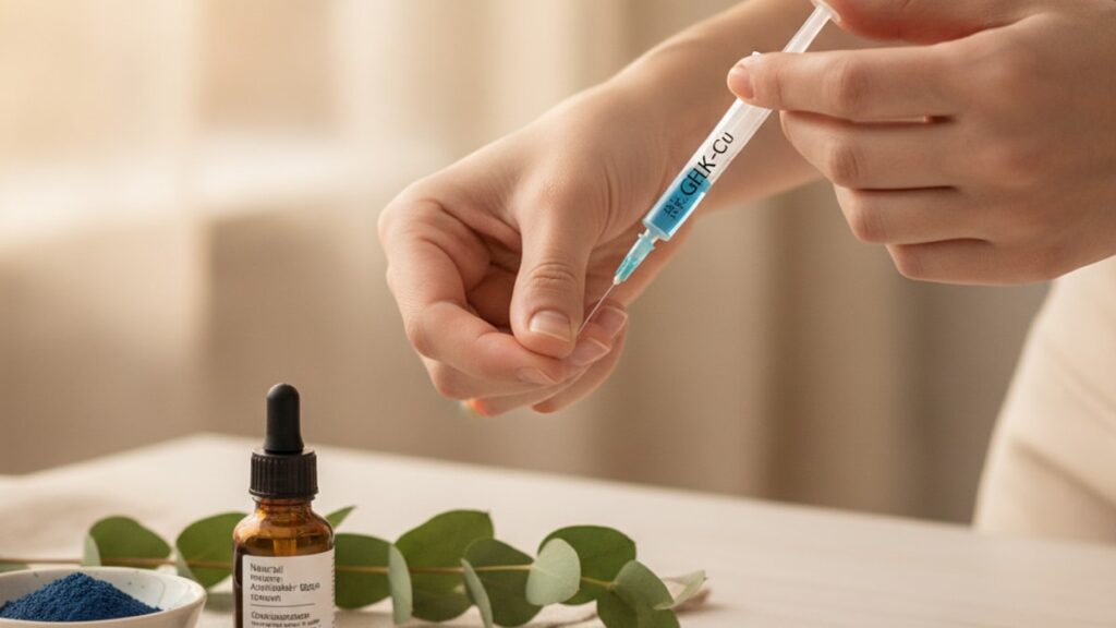 how to inject ghk-cu cosmetic subq - Professional illustration