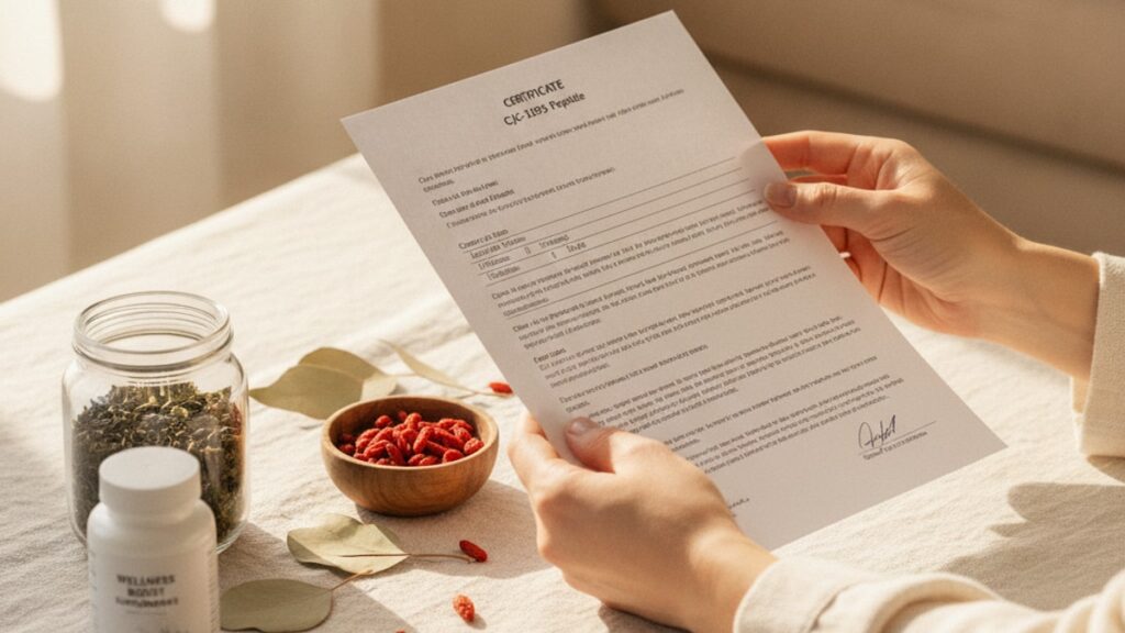 how to read cjc-1295 coa - Professional illustration