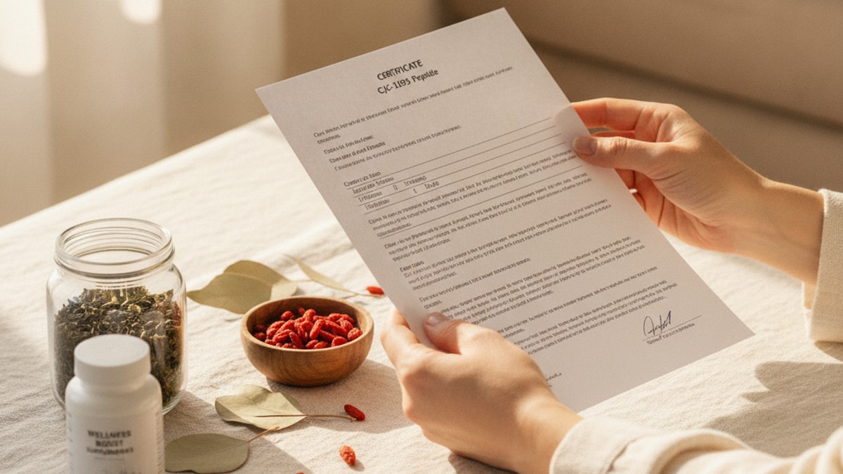 how to read cjc-1295 coa - Professional illustration