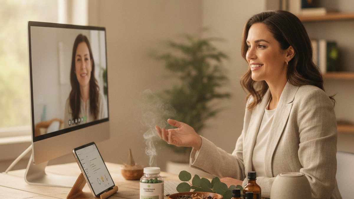 sermorelin for telehealth clinicians - Professional illustration