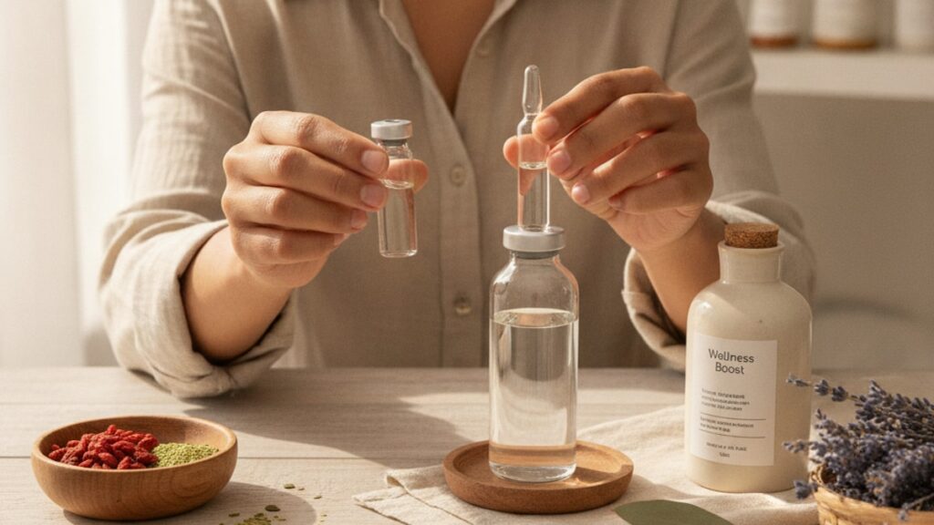 choose hexarelin vial size - Professional illustration
